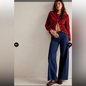 NWT Free people size 26 hi rise flare jeans